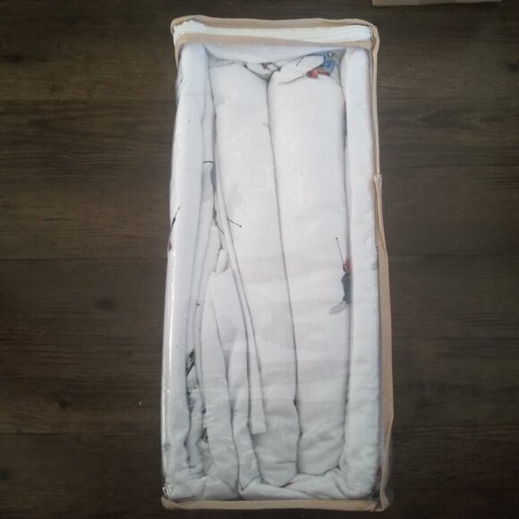 Okanagan Trail Flannel 100% Cotton 4 piece Sheet Set (King) - Snowy Day - Picture 5 of 11